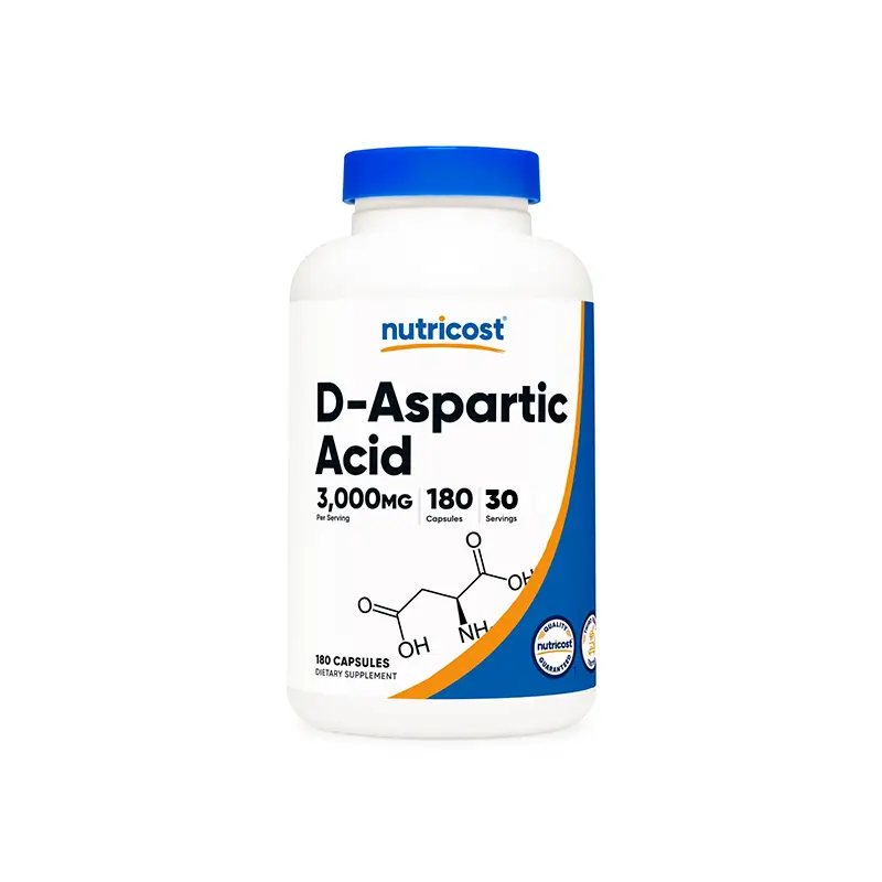 D-ASPARTIC-ACID.webp Nutricost Ácido D-aspártico - Imagen 1