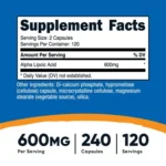 Nutricost Acido Alfa Lipoico - Imagen 2