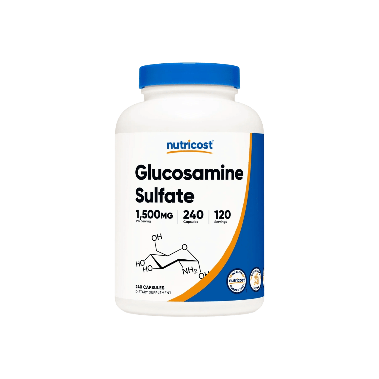 NUTRICOST-GLUCOSAMINE-SULFATE.png Glucosamina Sulfato Nutricost - Imagen 1