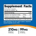 Potasio + Magnesio Citrato Nutricost - Imagen 2