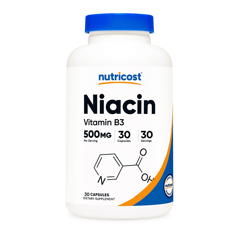 NUTRICOST-VITAMIN-B3.png Niacina Vitamina B3 Nutricost - Imagen 1