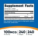 Nutricost Vitamina K2 MK-7 - Imagen 2