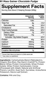 R1 Mass Gainer - Imagen 2