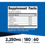 Nutricost Nitric Oxide Booster - Imagen 2